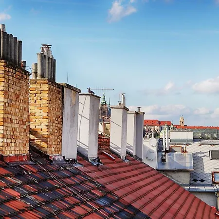 Rooftop Appt With Castle View & Terrace * Прага